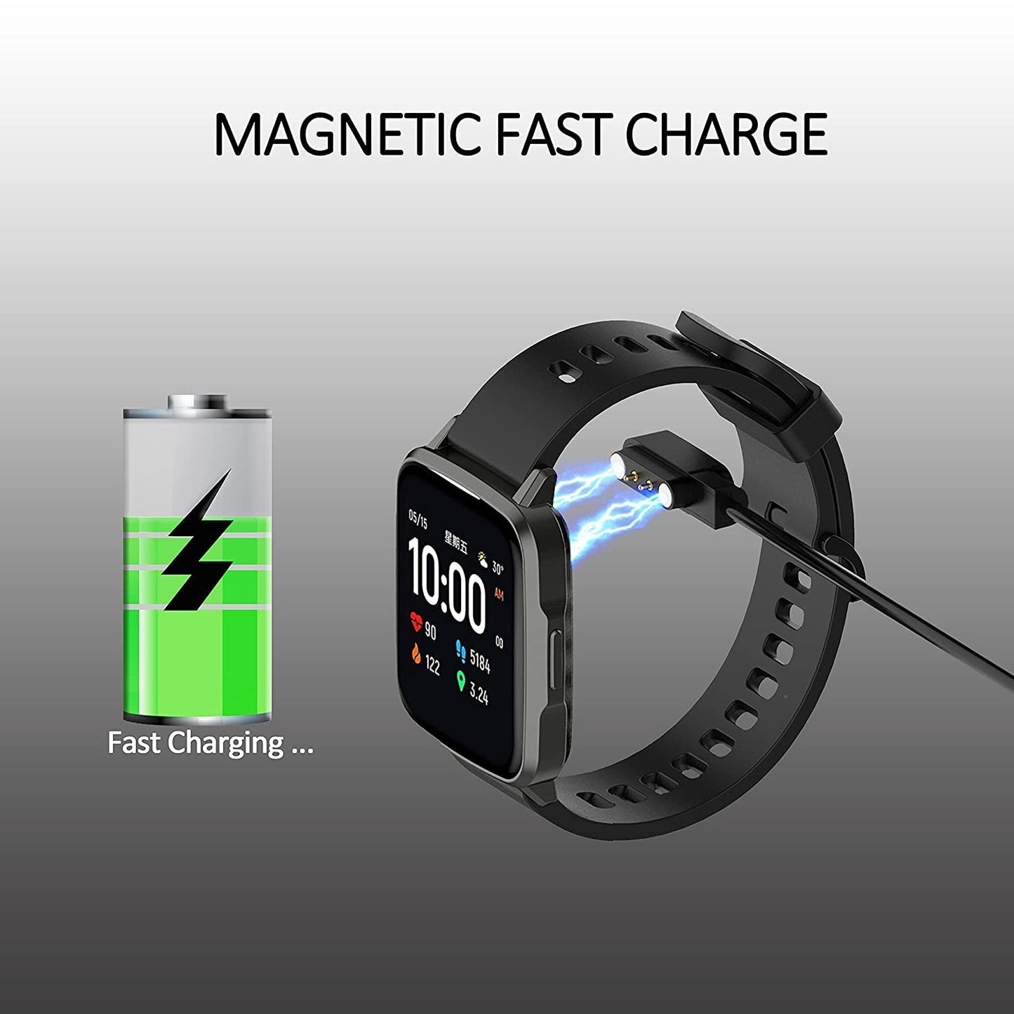 E ECSEM Smart Watch Charger, Compatible with anyloop ALW1/ALW7/ALB1/CW01, Replacement Magnetic USB Charging Cable