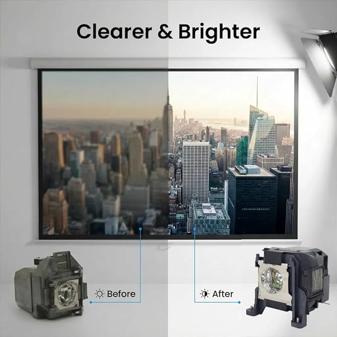 ELPLP89 / V13H010L89 Replacement Projector Lamp with Housing for Epson PowerLite Home Cinema 4000/5040UB/5050UB/5050UBE /4010,Pro Cinema 6040UB/4040/4050/6050UB – Home Cinema & Business Projector Bulb