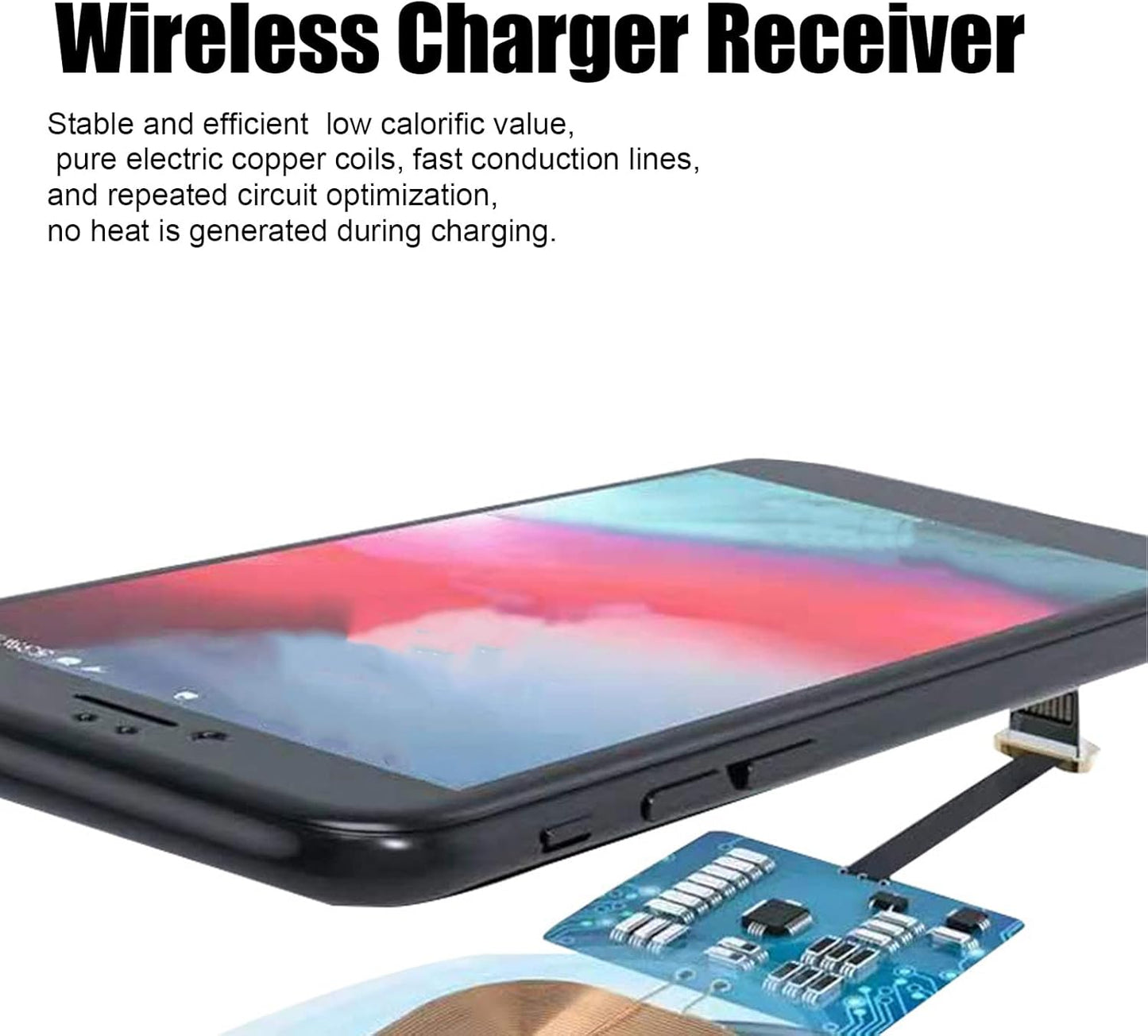 Micro USB Charging Receiver Adapter for Android Phone, 10W Fast 5V 2A Plug and Play Phone Charger Receiver