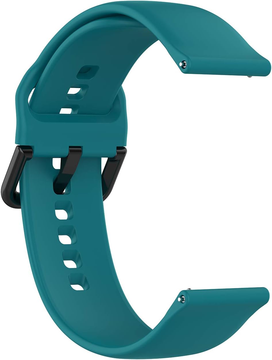 E ECSEM 6Pack Silicone Wrist Strap Replacement Bands for MOLOCY P32 Q23 Smart Watch for Women Men