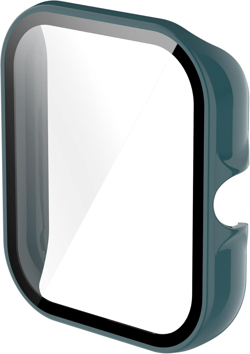 ECSEM Screen Protector with Hard PC Bumper Case for Amazfit GTS 3, All-Around Protective Shell, Clear+Pink+Green