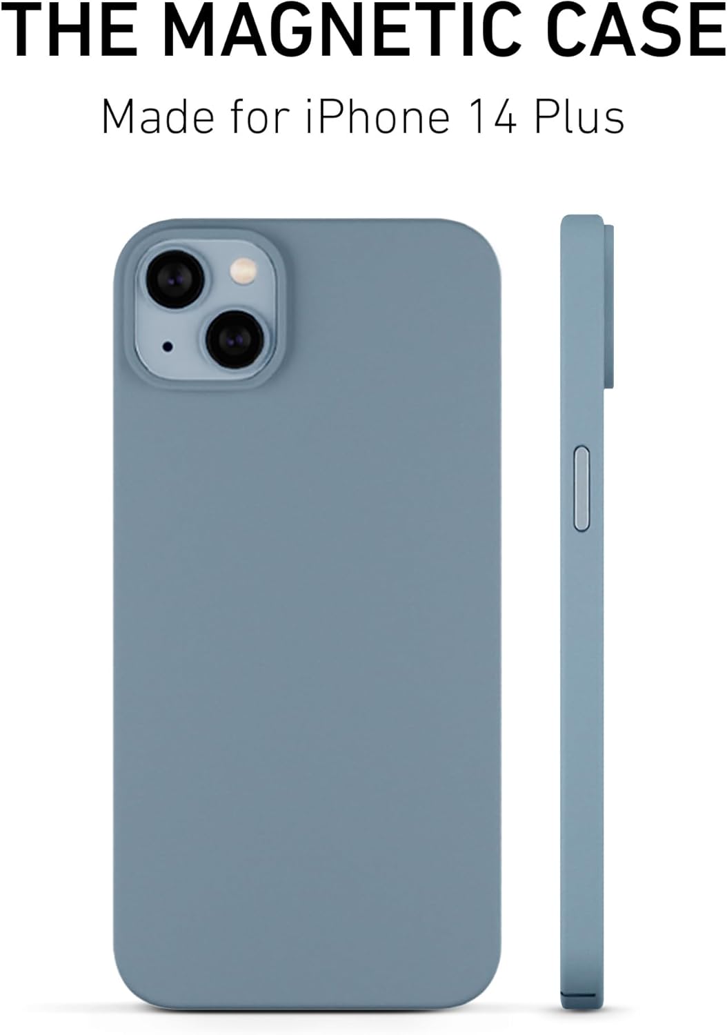 PEEL Magnetic Case for iPhone 14 Plus (Sierra Blue) – Ultra Slim, Minimalist Design