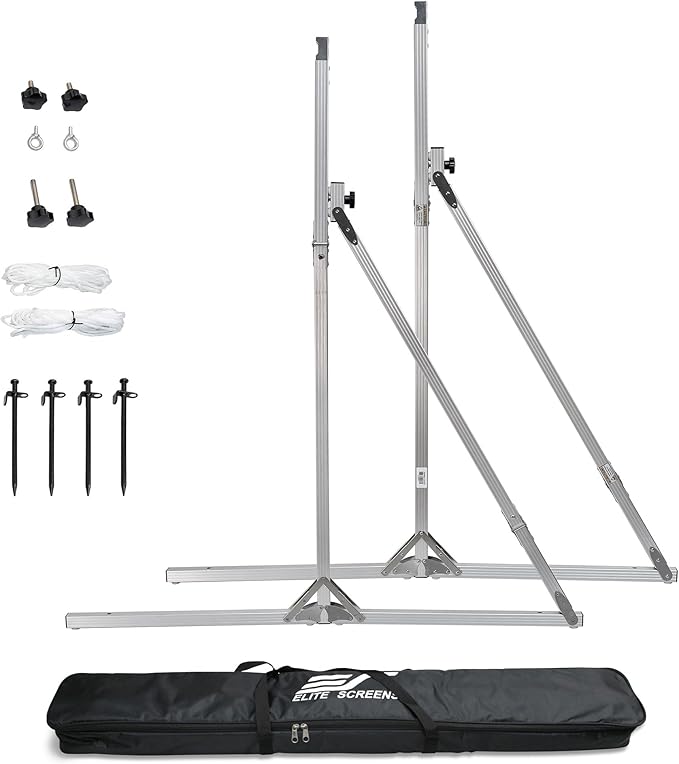 Elite Screens Extension Legs for Yard Master 2 Projection Screens (90″ to 135″ Models) and WraithVeil Dual Models, Accessory Part: ZOMS2-LEGS