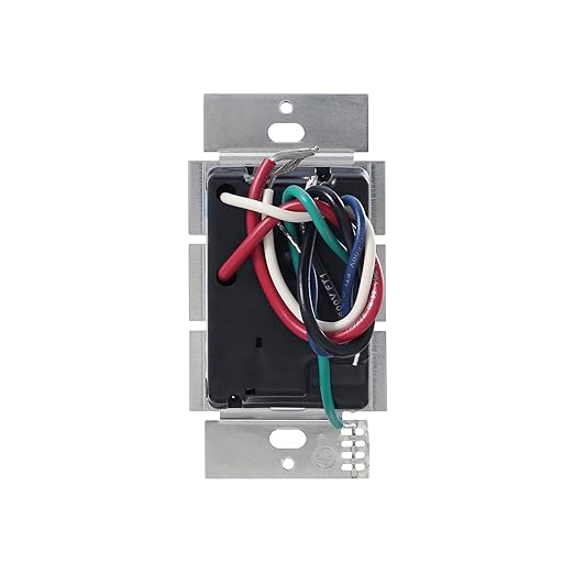 Lutron Caseta Original Smart Light Switch (Lutron Smart Hub Required), for Home, LED, and Fans, 6 Amp, Single-Pole/3-Way, Neutral Required, PD-6ANS-LA-2-Pack, Light Almond, 2 Pack
