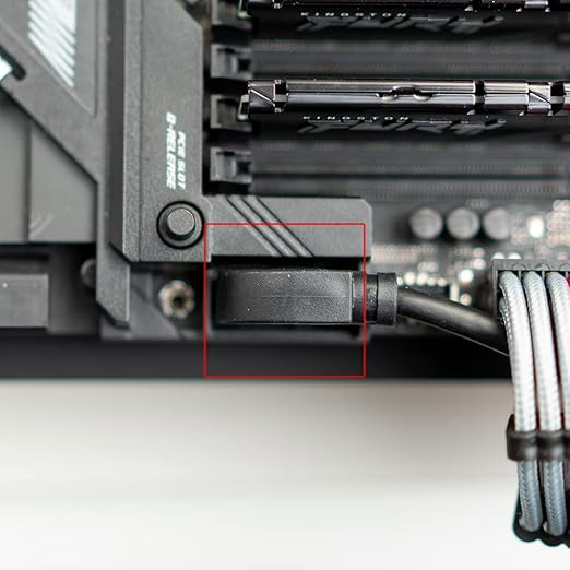 LINKUP - USB 3.2 Gen 2 (USB 3.1) Internal Adapter 20-Pin Motherboard Header Male to Female 10Gbps for PC USB-A Ports - Left Angle Type - Black 24cm