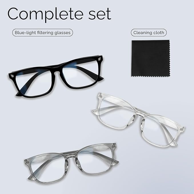 livho High Tech Blue Light Glasses - Advanced Blue Light Blocking Computer Glasses - Screen Fatigue & UV Protection