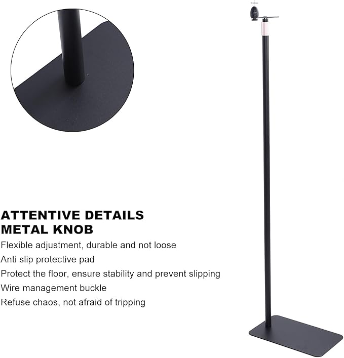 Sanpyl Projector Stand, Height Adjustable 110cm to160cm Projector Floor Stand for with 1/4 Screw Interface Projector, Telescopic Projector Bracket Projector Mount for Home Office