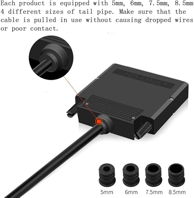 2PCS Thinner DB37 Solderless RS232 D-SUB Serial to 37-pin Port Terminal Male Adapter Connector Breakout Board with Case Long Bolts Tail Pipe