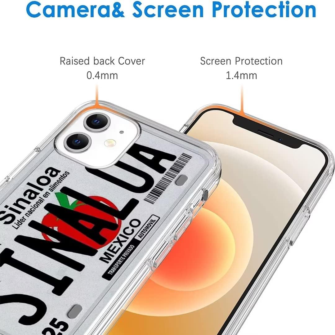 iPhone 15 Pro Max Case, Sinaloa Cool License Plate TPU Shockproof Protective Soft Clear Silicone Cover