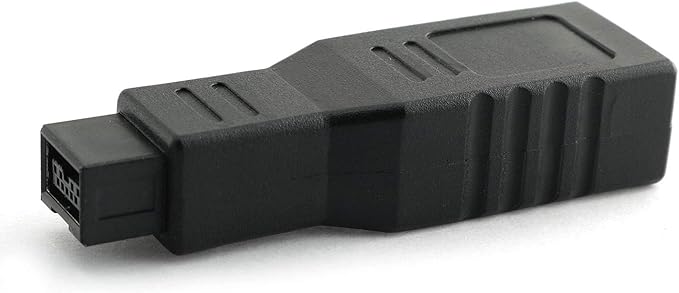 RLECS FireWire IEEE 1394 Type A 400 6 Pin Female to 1394 Type B 800 9 Pin Male Data Transfer Adapter Converter for MacBook Pro, Mac mini, iMac etc