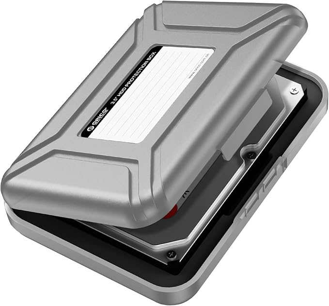 ORICO Hard Drive Case 3.5 inch HDD Storage Protective Bag Anti-Static and Shockproof External Hard Drive Suit for WD,Seagate,Toshiba-PHXGY