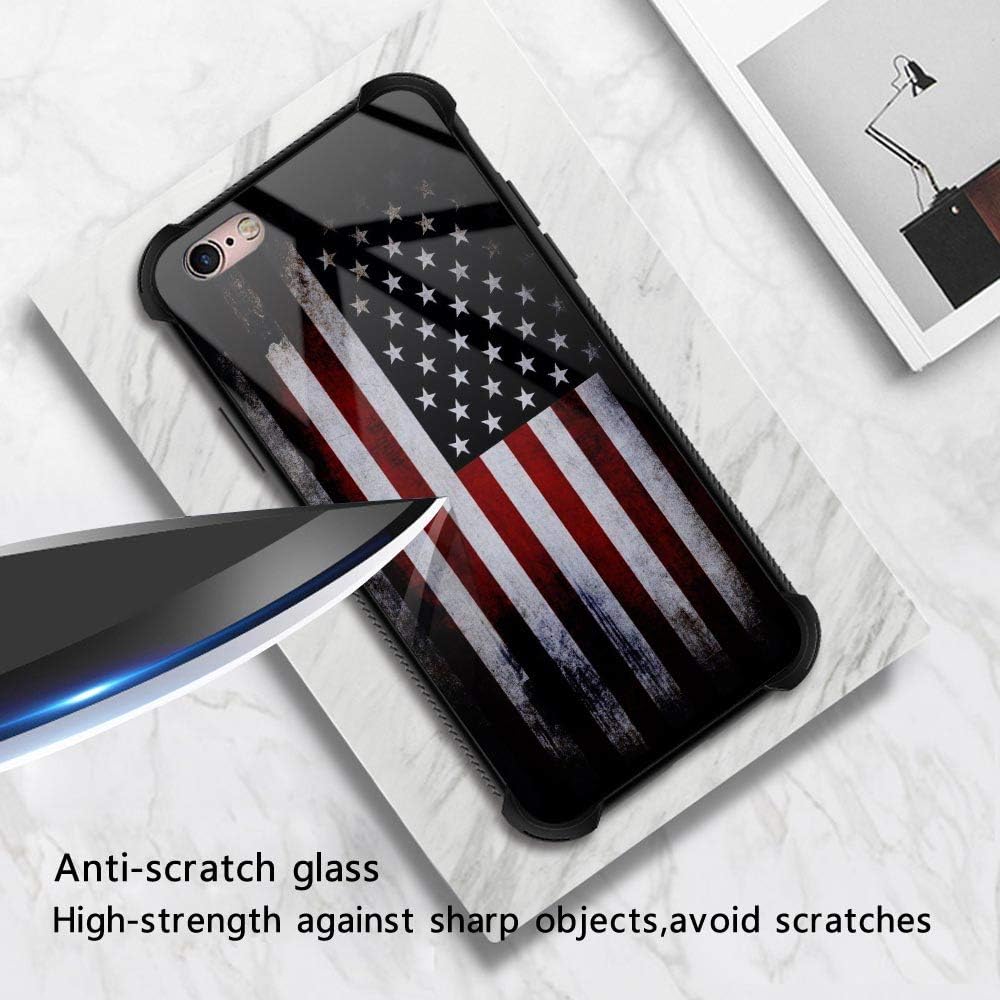 Military-Grade Protection Case for iPhone 6/6S, Anti-Scratch Shockproof Corners, Old Flag