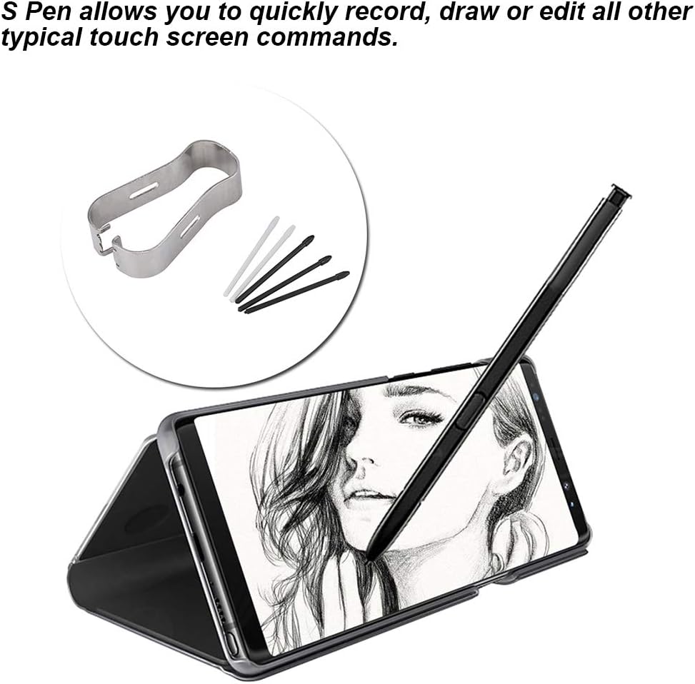 Replacement Stylus Tips, Stylus Tips Pen Refill Tool Set with Fixing Frame and Pen Tips, for Galaxy Note 8/9, for