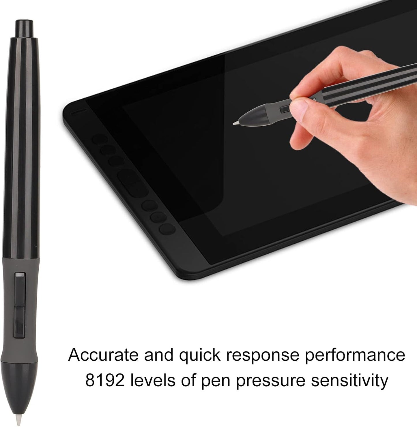 Pressure Sensitive Stylus, 8192 Level Sensitive Pen for Huion GT-191 GT-221 PRO GT-156HD V2 GT-220 V2