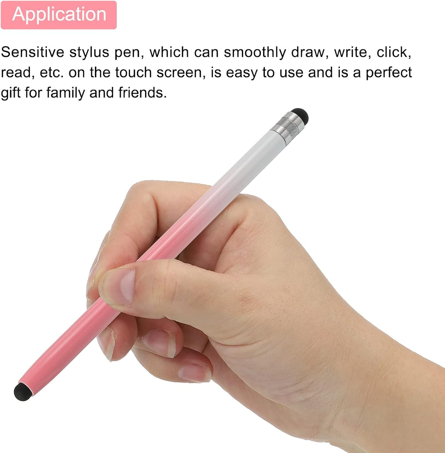 MECCANIXITY Stylus Pens for Touch Screens, Dual Rubber Tips Capacitive Stylus Tablet Pen for Universal Touch Devices