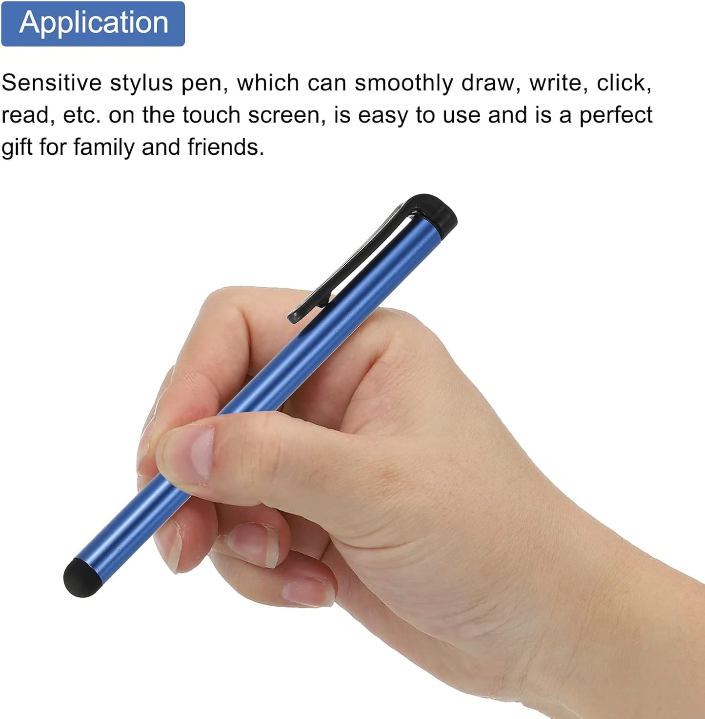 MECCANIXITY 10pcs Stylus Pens for Touch Screens, Universal Capacitive Pencil Sensitivity for Phone Tablet Devices (Navy