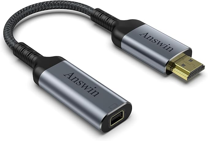 HDMI to Mini DisplayPort 4K Active HDMI to Mini DisplayPort Adapter for Xbox One/360, Mac Mini, PC/Laptops to Monitor, 2K@60Hz, 1080P@120Hz