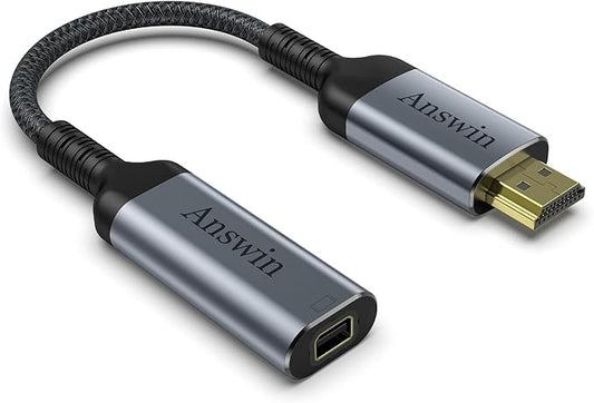HDMI to Mini DisplayPort 4K Active HDMI to Mini DisplayPort Adapter for Xbox One/360, Mac Mini, PC/Laptops to Monitor, 2K@60Hz, 1080P@120Hz