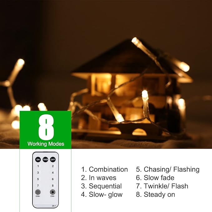 Icicle Lights Outdoor, 19.6FT 306 LED Christmas Lights with 54 Drops, Dimmable Hanging Lights with Remote, Timer, and 8 Light Modes, Connectable Twinkle Fairy Lights Holiday Decorations, Warm White