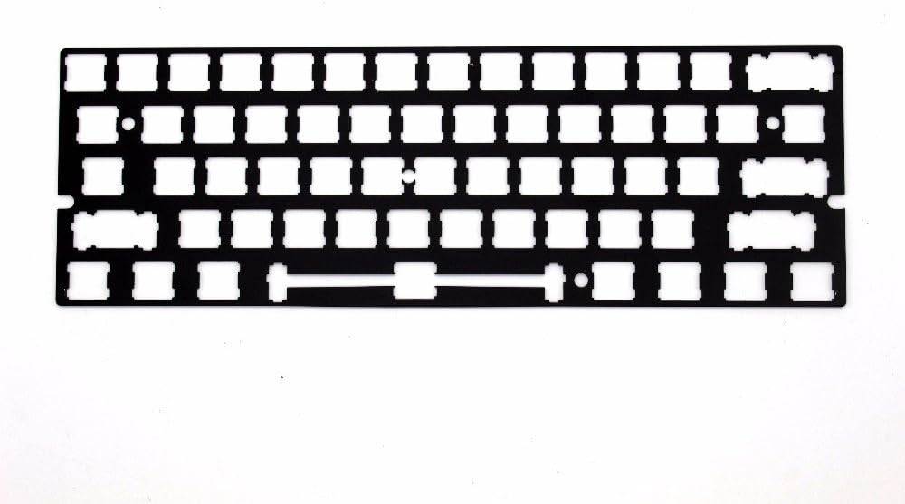 YMDK ANSI Costar Stabilizers, Anodized Aluminum Positioning Board Plate for GH60 60% Keyboard DIY (Black)