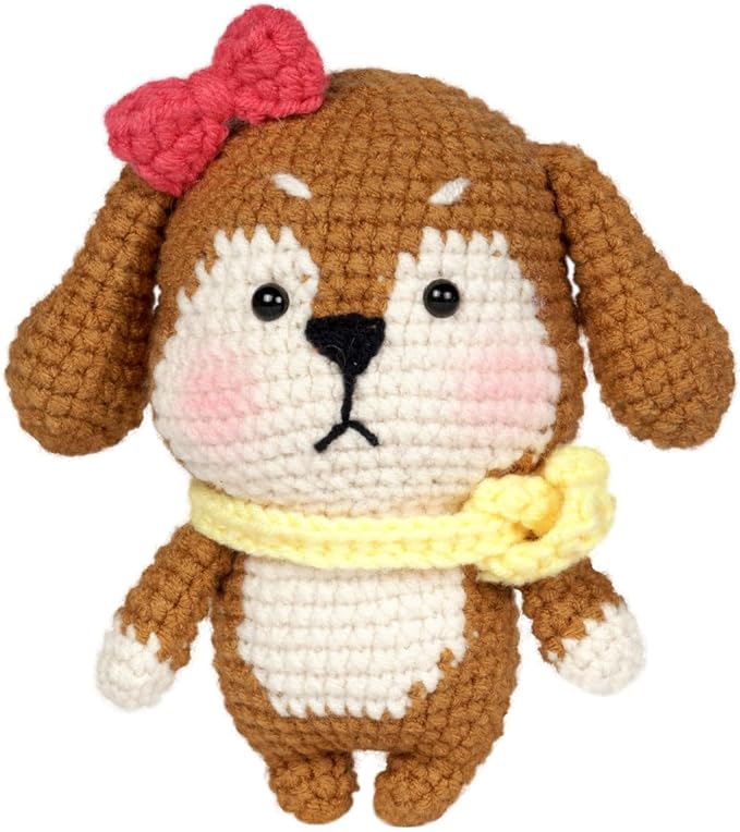 Wizardi Amigurumi DIY Crochet Kit - Dog F07N8-M51