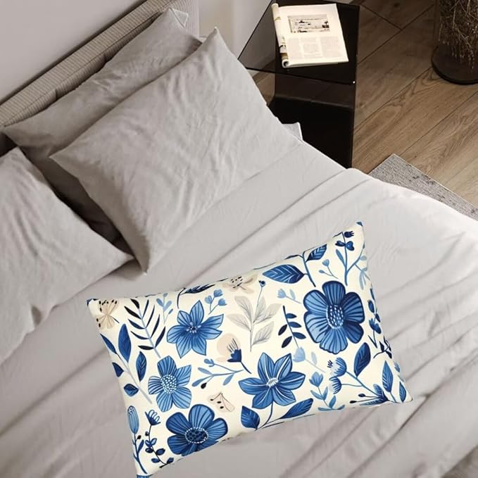 Throw Pillow Covers 28x35 Inch Pillow Covers Set of 2 Couch Pillows for Living Room, Blue Throw Pillows with Invisible Zipper, Soft Accent Pillows Decorative Pillows Farmhouse Decor, Scandinavian J334