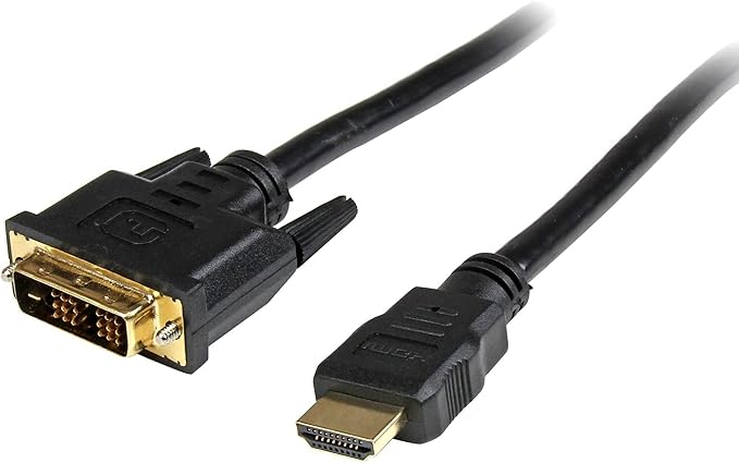 StarTech.com 3 ft HDMI to DVI-D Cable - HDMI to DVI Adapter / Converter Cable - 1x DVI-D Male, 1x HDMI Male - Black, 3 feet (HDDVIMM3)