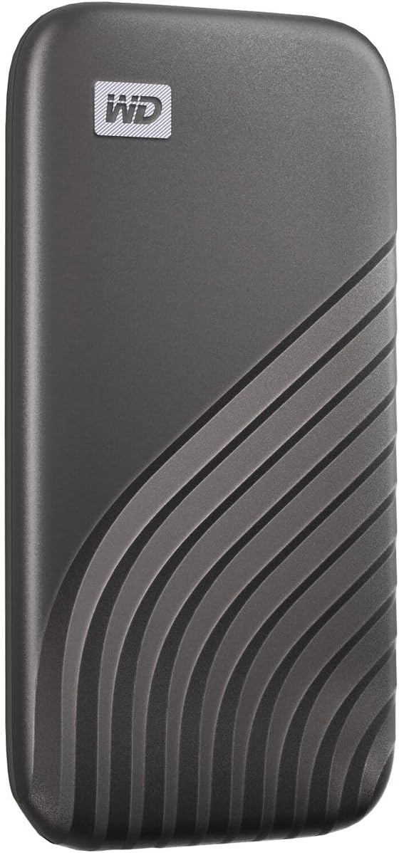 Western Digital 4TB My Passport SSD External Portable Solid State Drive, Grey, Up to 1,050 MB/s, USB 3.2 Gen-2 and USB-C Compatible (USB-A for older systems) – WDBAGF0040BGY-WESN