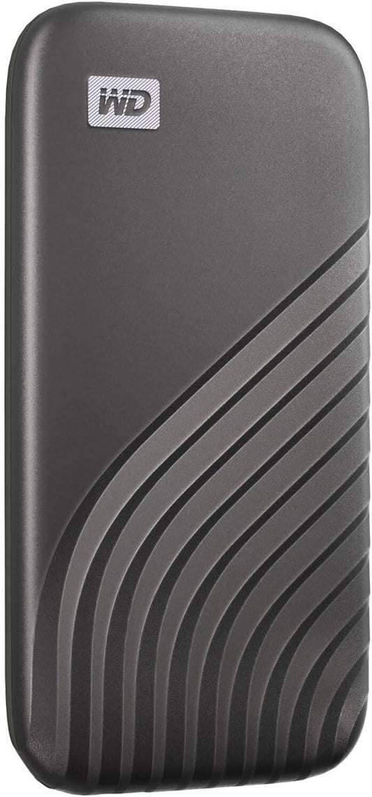 Western Digital 4TB My Passport SSD External Portable Solid State Drive, Grey, Up to 1,050 MB/s, USB 3.2 Gen-2 and USB-C Compatible (USB-A for older systems) – WDBAGF0040BGY-WESN