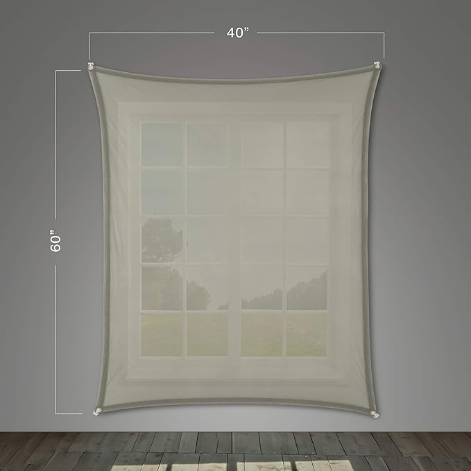 Holographic Rear Projection Screen with Mounting Hardware for Projecting Halloween Videos (40" x 60" Gray)
