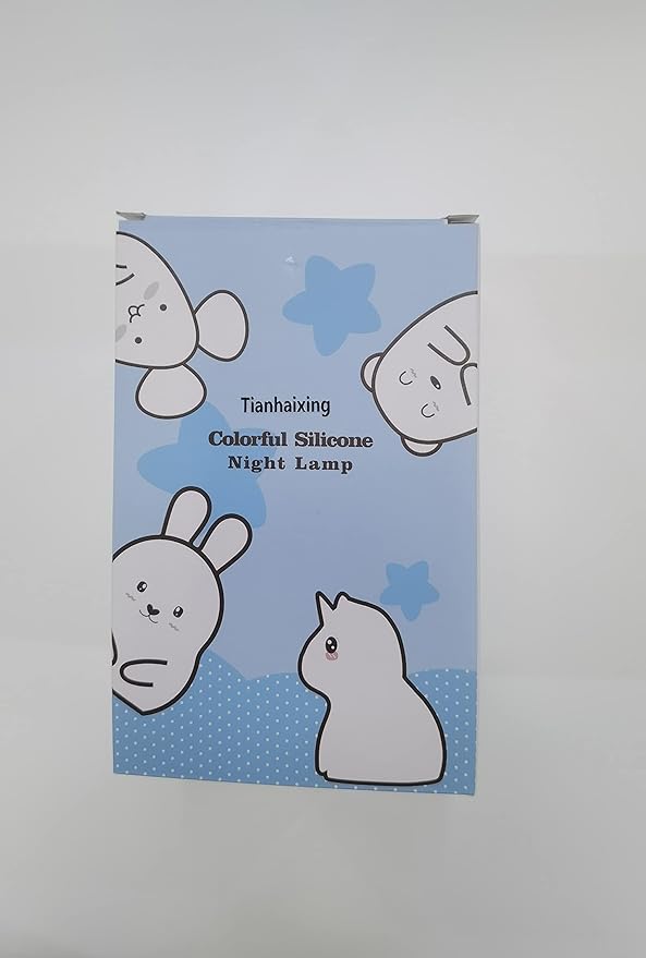 Animal-shaped Big Night Light for Children/Adult, Rechargeable LED Soft Silicone (BPA Free) Bedside Lamp, Adjustable Brightness and 9 Colors by Touch Control & Remote Control (Big Unicorn)