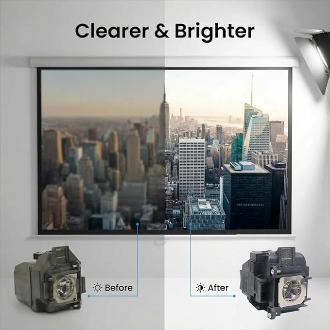 ELPLP78/V13H010L78 Replacement Projector Lamp with Housing for Epson PowerLite Home Cinema 2000/2030/2040/2045, 730HD/740HD, EX7230/EX7235/EX5220/EX3220 - High Brightness Bulb