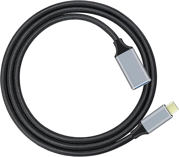 USB 3.0 to USB C Adapter, 1M/3.3FT Type-C Male to USB-A Female Converter, Type-C OTG Braided Cable Connector with Phone/Laptop/Tablet/Switch/Keyboards/Game Controllers/Printers