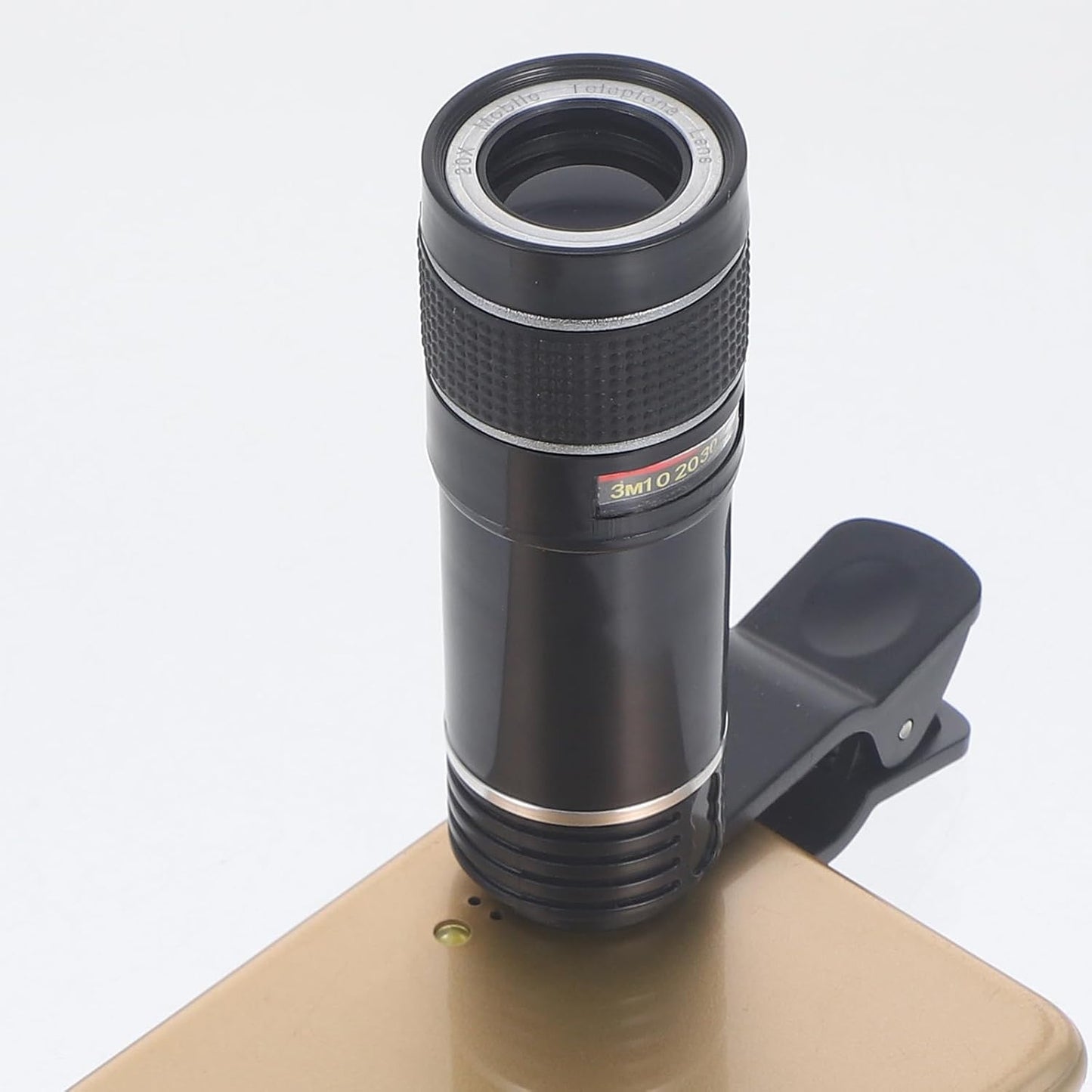 Housoutil Mobile Phone Telephoto Lens, Long Focus Lens Kit with Clip for Smartphone Tablet PC - Black