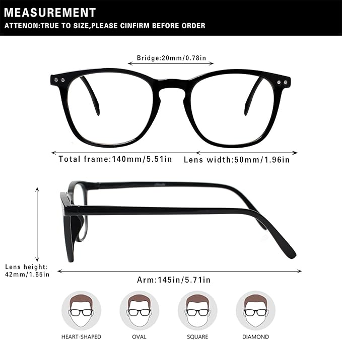 Henotin 3-Pack Blue Light Blocking Reading Glasses,Spring Hinge Computer Readers for Men Women,Anti UV Ray Filter Eyeglasses (3 Mixed Color, 1.0)