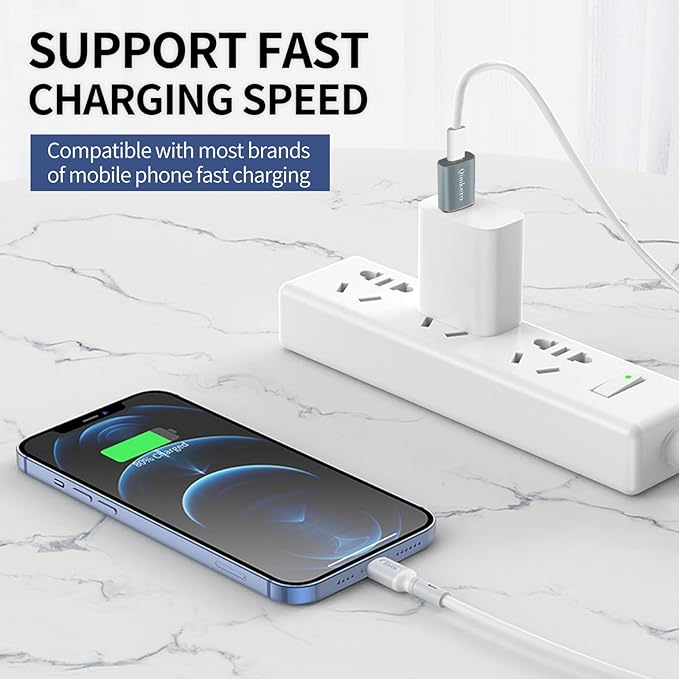 USB C OTG Adapter Set - [2X Type C Female to USB A Male + 2X USB C Male to A Female] - Compatible with iPhone 15/14/13/12 Pro Max, AirPods Pro 2, Apple Watch, iPad Pro, Samsung S23/S22, PS5