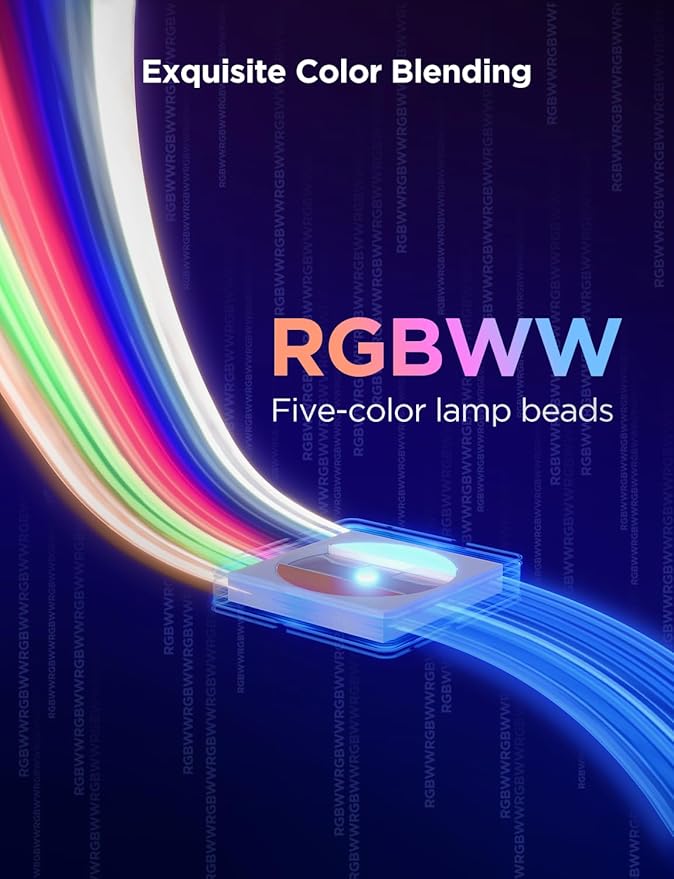 Govee RGBIC Strip Light 2 Pro with Matter, 16.4ft Smart LED Strip Lights Work with Alexa and Google Assistant, DIY Color Changing Light Strip, LED Lights for Bedroom, Cabinet, Party, Home Decor