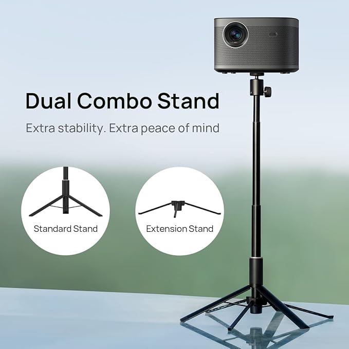 XGIMI Projector Stand, Portable Telescopic Floor Tripod,for Horizon/Horizon Pro(Ultra,20,20 Max,S Pro,S Max)/Elfin/H2/MOGO2 PRO/MoGo 3 Pro/MoGo 4/Halo+ and Other Brand Projectors,360°Free Rotation