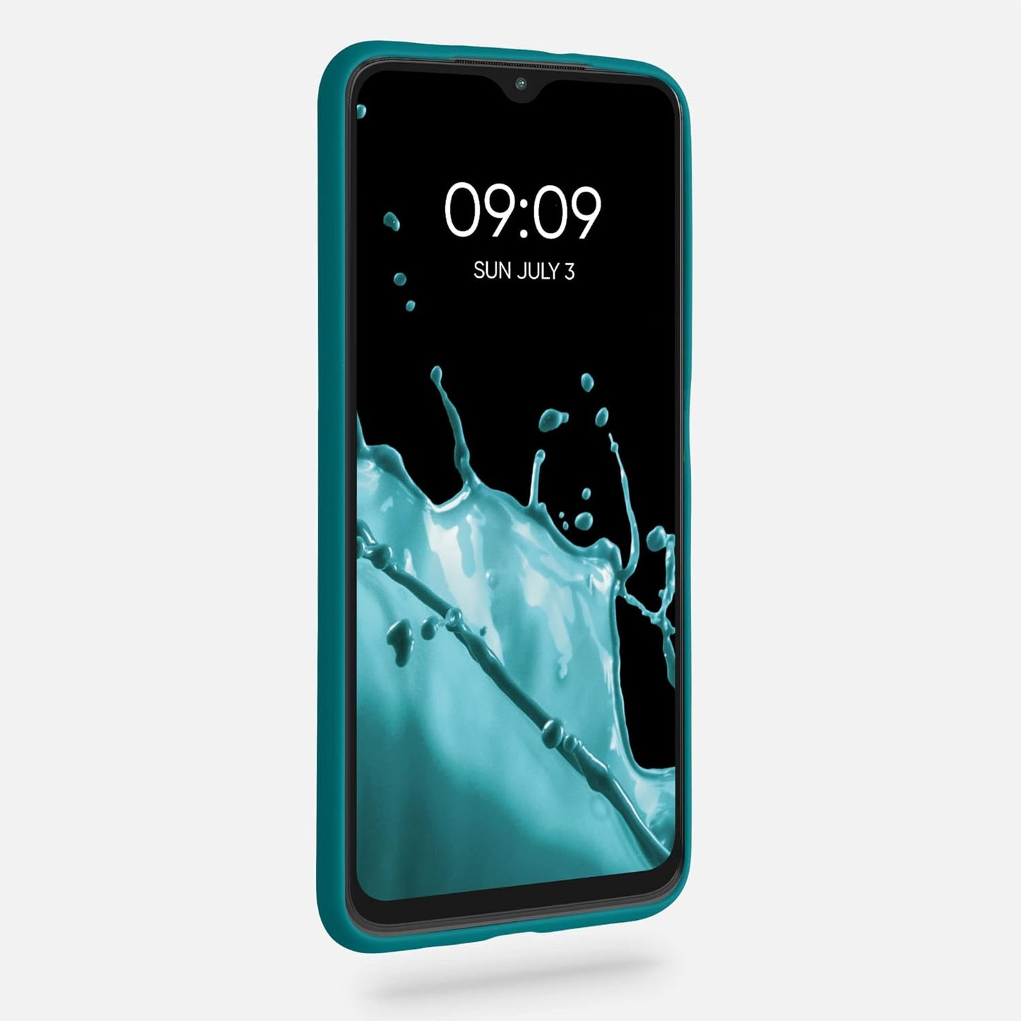 kwmobile Case for Xiaomi Redmi 9T - Soft Slim Protective TPU Silicone Cover, Teal Matte