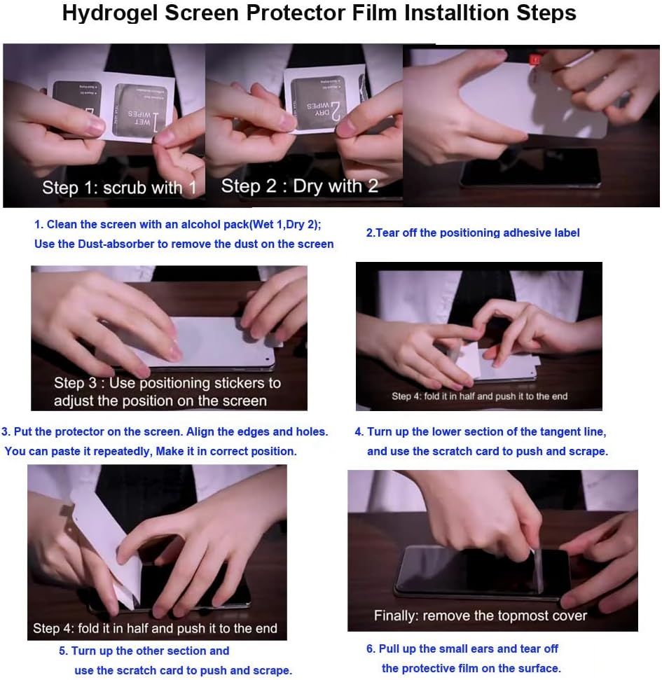 Hydrogel Film Screen Protector, Compatible with Samsung Galaxy S24+ / Galaxy S24 Plus, Flexible TPU Protective Film,