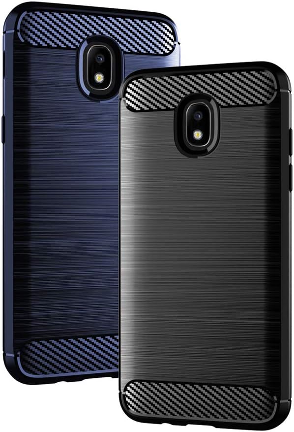 Samsung Galaxy J7 Star J7 Refine J7 2018 J7V V 2nd Gen J737V Phone Case with Tempered Glass Screen Protector