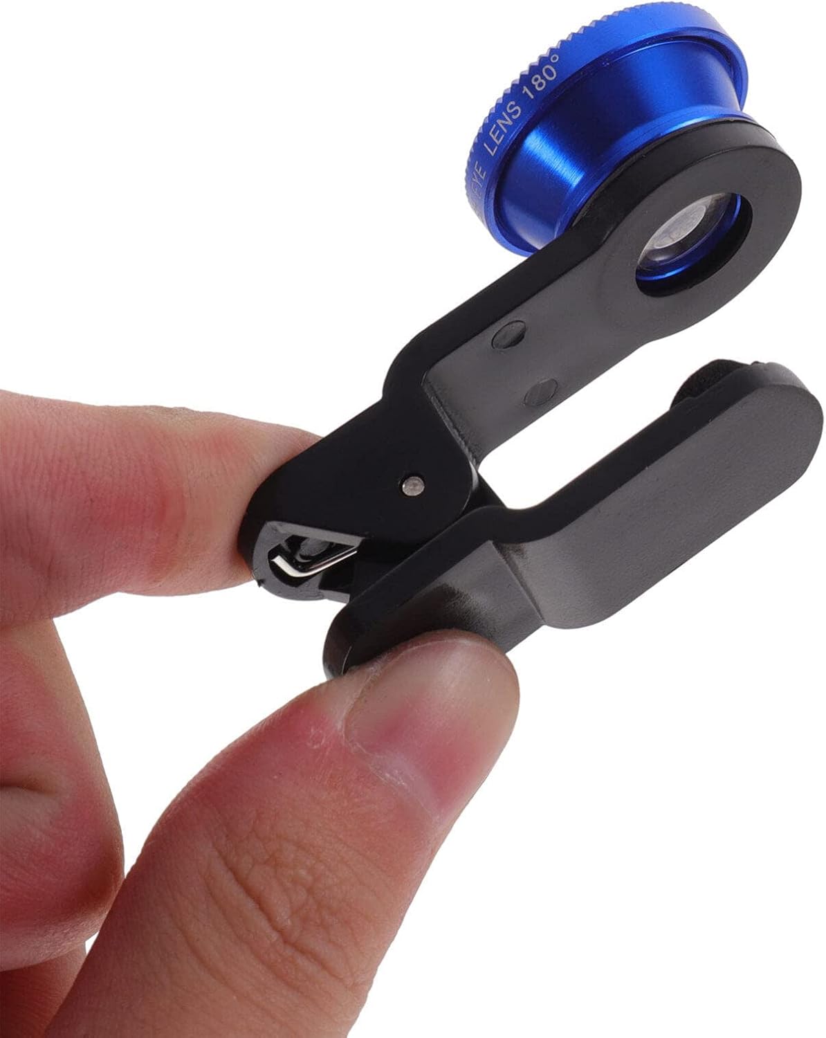 Hemobllo Phone Camera Lens - 3 in 1 Kit, 180° Fish Eye + 0.67X Wide Angle + Macro Lens, Universal Clip