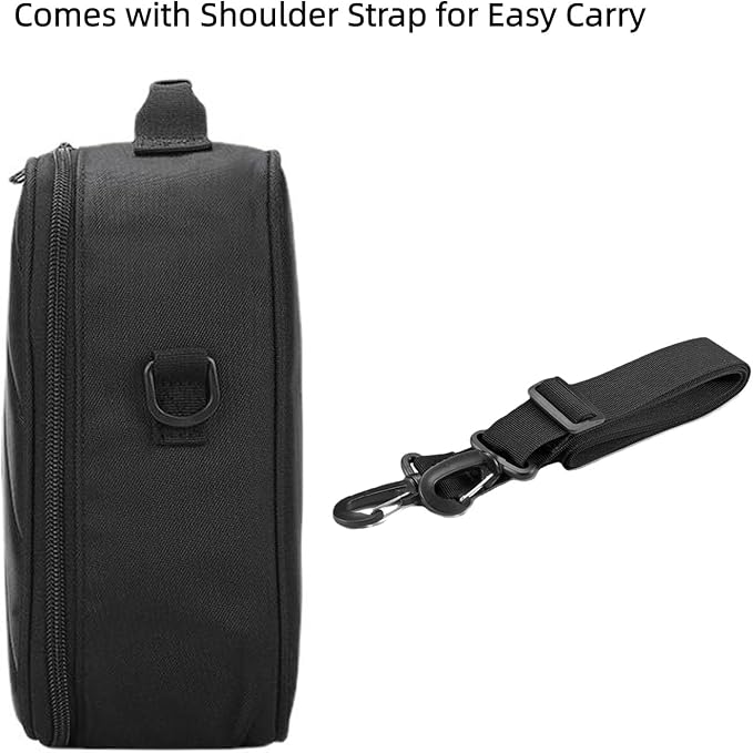 Carry Bag for VOPLLS Thinnest 1.81" Smart Mini Projector & Accessories, Storage Bag for NexiGos Nova Mini Portable Laser Projector, with Adjustable Shoulder Strap