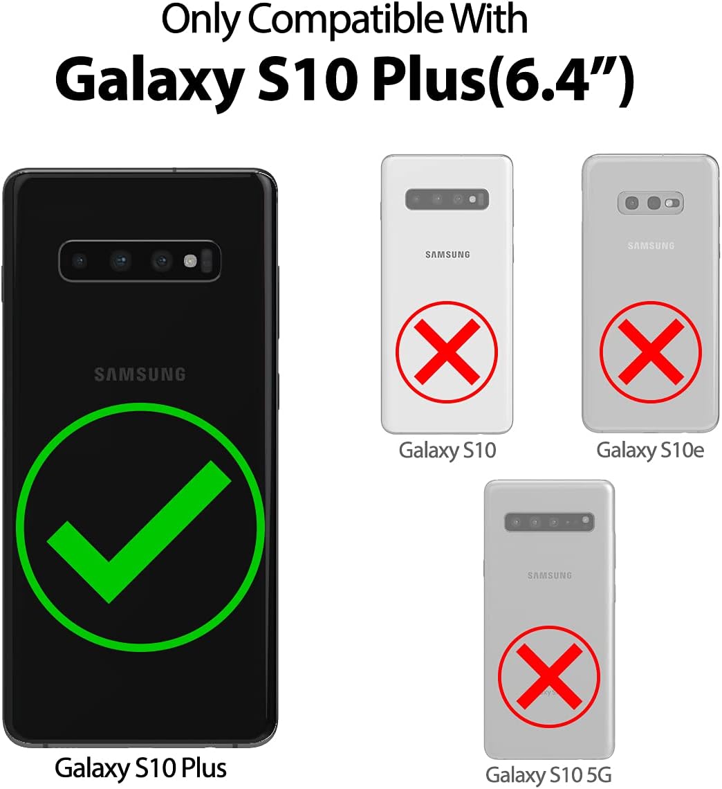 GOOSPERY Liquid Silicone Case for Samsung Galaxy S10 Plus, 6.4 inch Jelly Rubber Bumper Case, Blue Navy