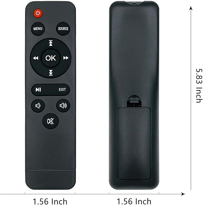 M8-F Replacement Mini Projector Remote Compatible with AuKing M8-F A008 / V08 / NISOO M10 / PANSEBA HI-04 Mini Projector Remote Control(M8-F Remote Control)
