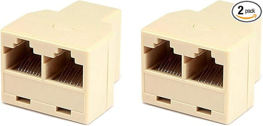 Monoprice T Adapter 8P8C, 1F/2F (107294) (Pack of 2)
