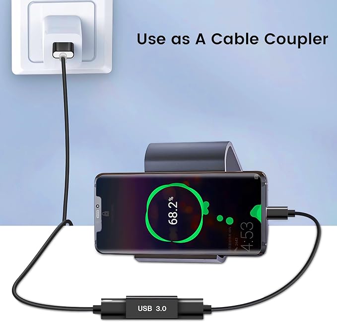 USB Female to Female Adapter (3 Pack), USB 3.0 to Type A 3.0 Coupler for Connecting Two USBA Male Ends Devices Converter Extension Connector, USB3.0 Extender Adapters