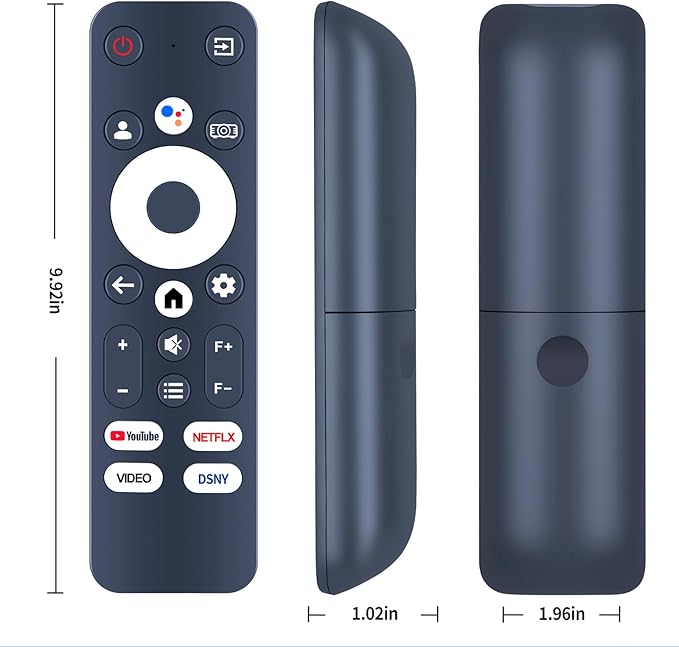 New Voice Remote Control fit for PUTRIMS 4K Projector K12 with Google Voice Assistant & Voice Function