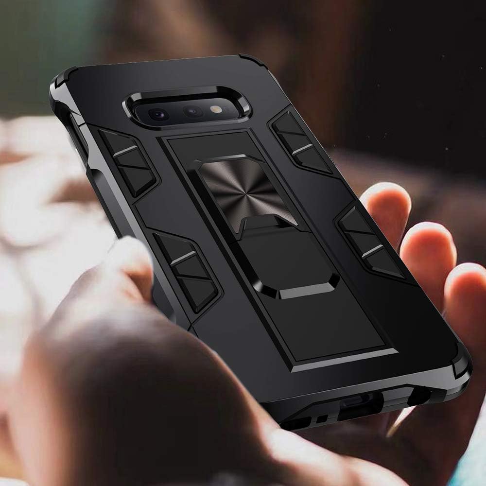 Military Grade Case for Samsung Galaxy Note 8, Built-in Kickstand, Heavy Duty Shockproof Protective Cover (Black)