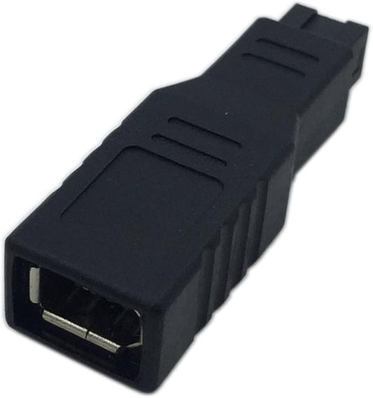 CERRXIAN FireWire IEEE 1394 Type A 400 6 Pin Female to 1394 Type B 800 9 Pin Male Data Transfer Adapter Converter